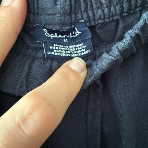 Splendid Navy Wide Leg Pants - Picture 2 of 6